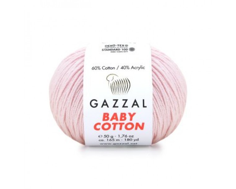Gazzal Baby Cotton - 3411 ніжно-рожевий