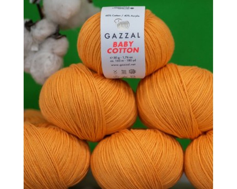 Gazzal Baby Cotton - 3416 апельсин