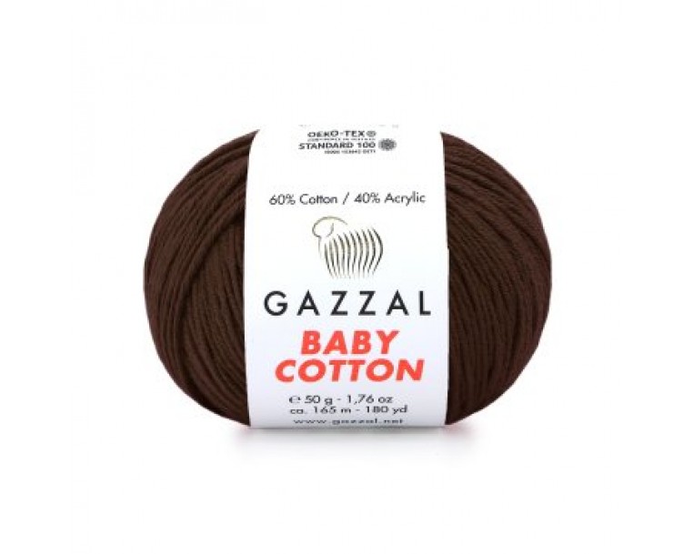 Gazzal Baby Cotton - 3436 шоколад