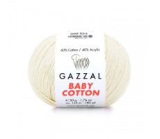 Gazzal Baby Cotton - 3437 пряжене молоко