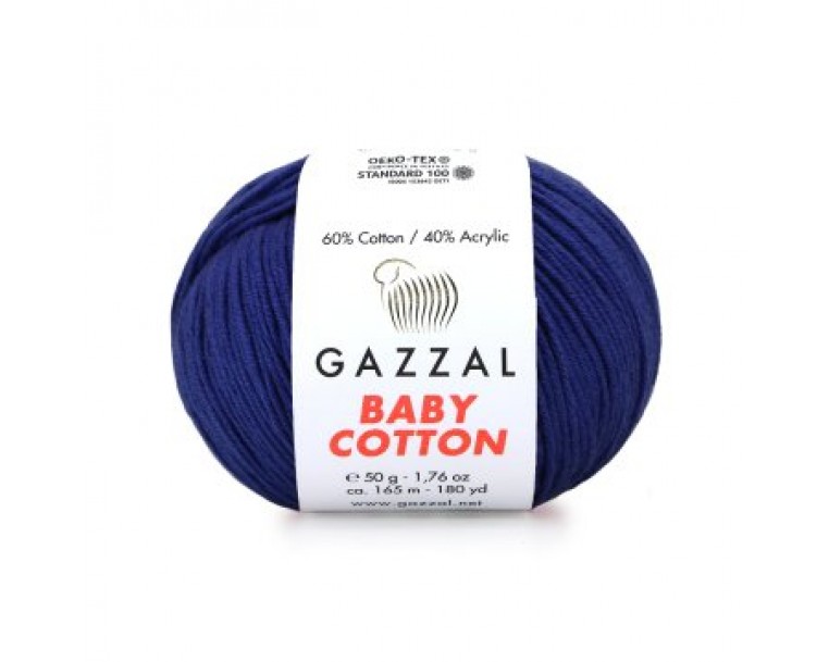 Gazzal Baby Cotton - 3438 темно-синій