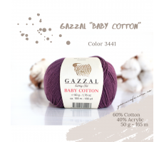 Gazzal Baby Cotton - 3441 баклажан
