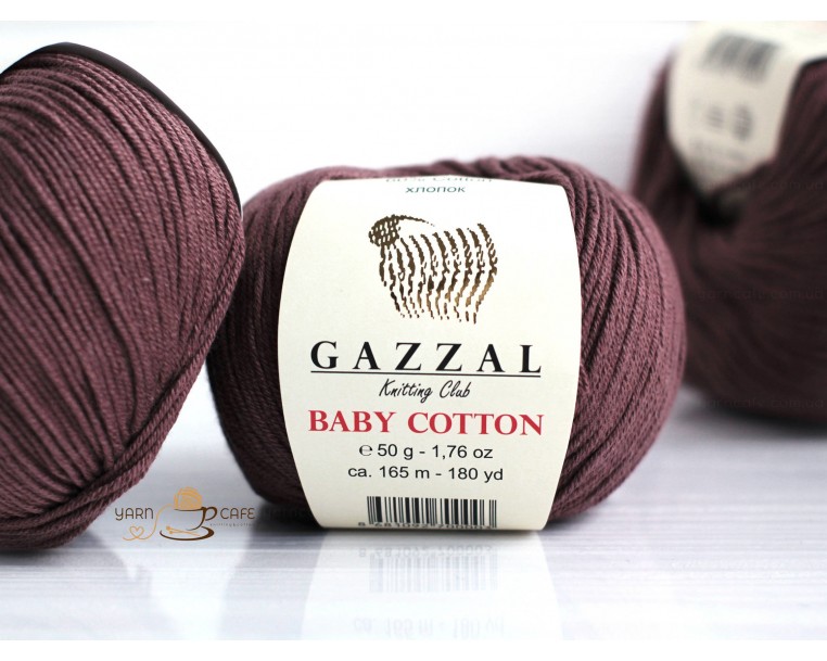 Gazzal Baby Cotton - 3455 кавовий 