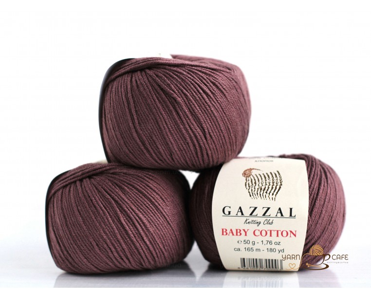 Gazzal Baby Cotton - 3455 кавовий 