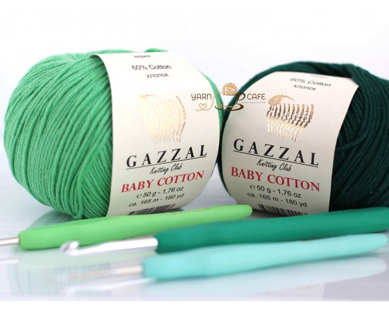 Gazzal Baby Cotton - 3467 темний смарагд