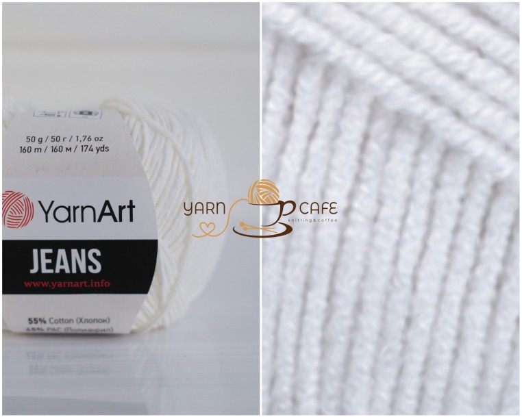 YarnArt JEANS - 01 білий