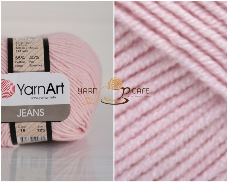 YarnArt JEANS - 18 світло-рожевий