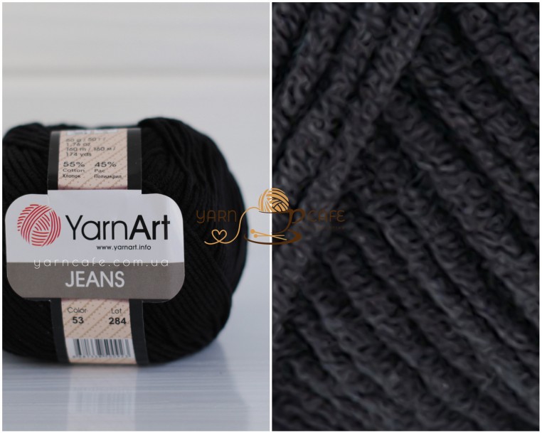 YarnArt JEANS - 53 чорний