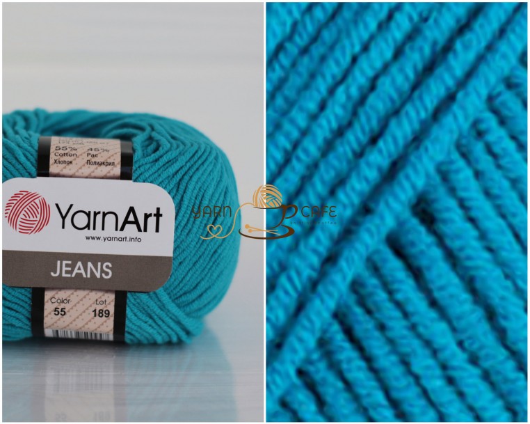 YarnArt JEANS - 55 темно-бірюзовий
