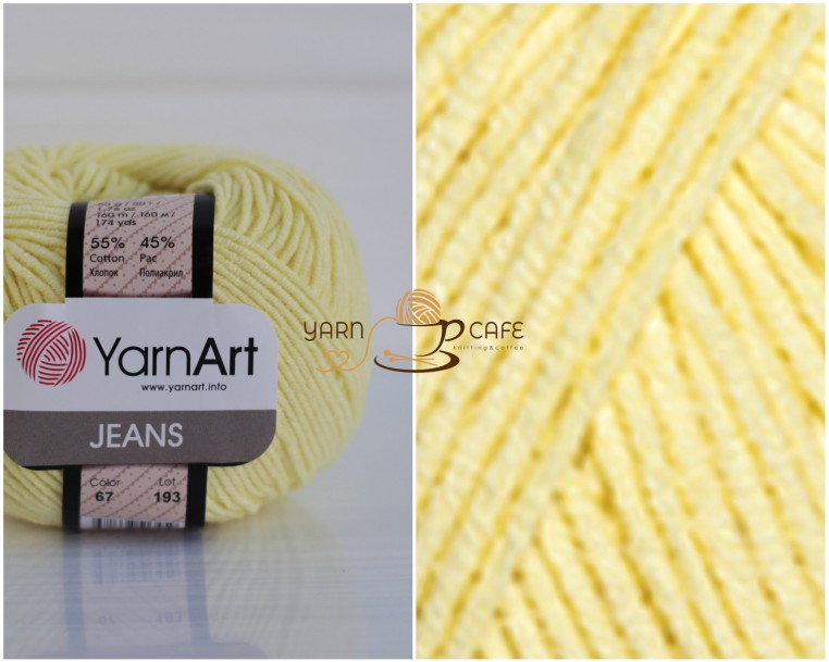 YarnArt JEANS - 67 світло-лимонний