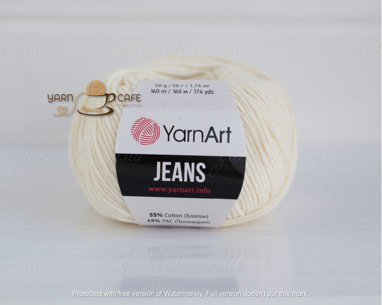 YarnArt JEANS - 03 молочний