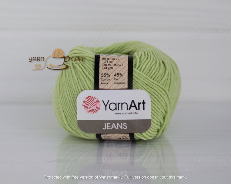 YarnArt JEANS - 11 світло-салатовий