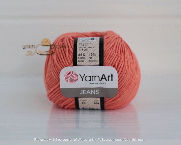 YarnArt JEANS - 23 оранжевий