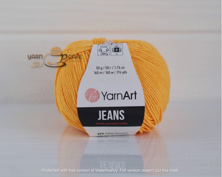 YarnArt JEANS - 35 жовтий