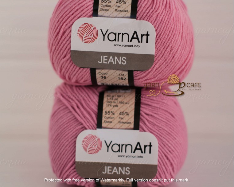 YarnArt JEANS - 20 рожево-бузковий