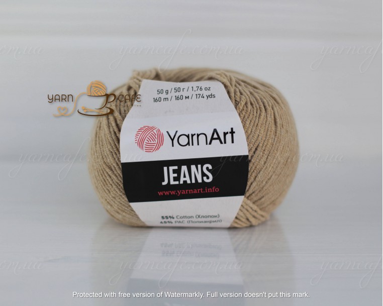 YarnArt JEANS - 48 пісочний (сіро-бежевий)