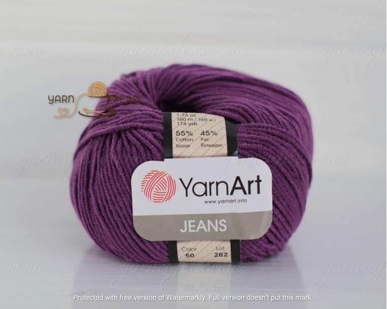 YarnArt JEANS - 50 фіолетовий