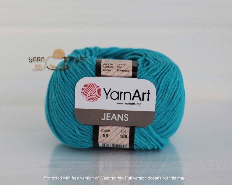 YarnArt JEANS - 55 темно-бірюзовий